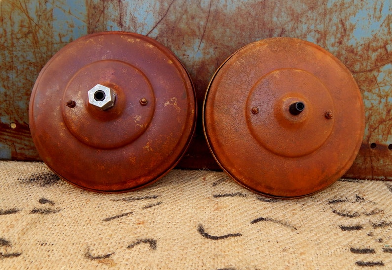 Ceiling Canopy 8 Large Rust Pendant Light Kit Chandelier Hole Cover Rustic Mounting Hardware