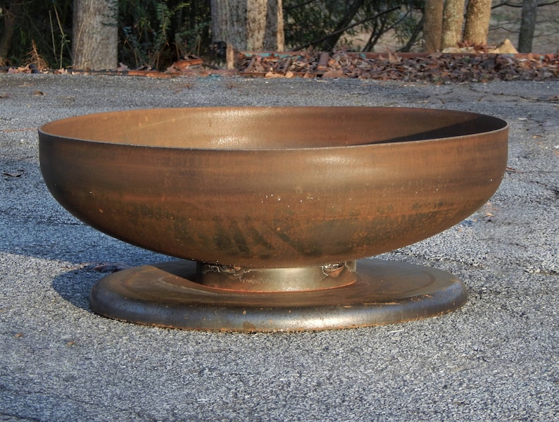 Fire Pit 30 inch Straight Edge FirePit Fire Pits Steel Fire Etsy