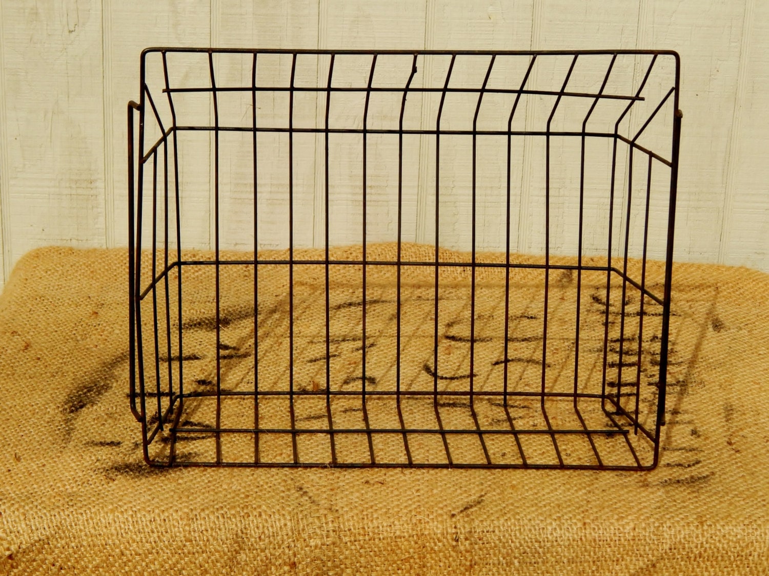 Antique Wire Baskets Rustic Wire Baskets Storage Baskets Etsy