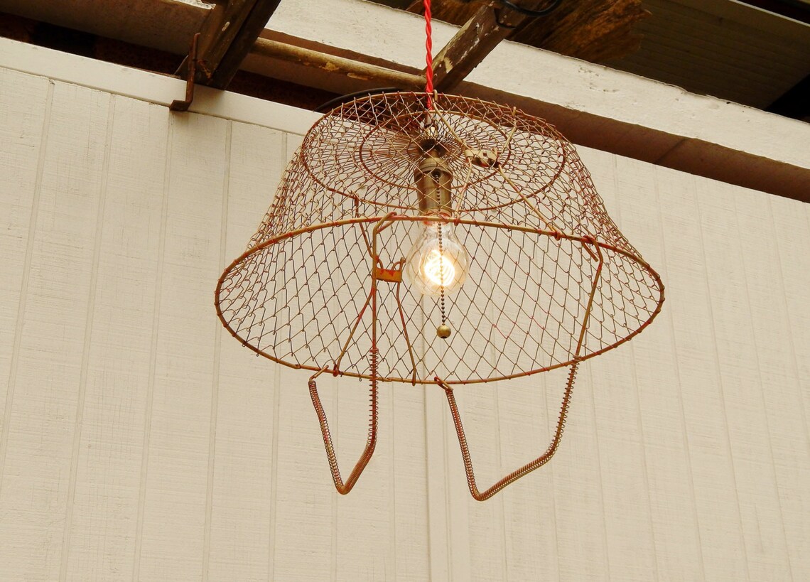 Vintage Egg Basket Light Antique Egg Basket Vintage Light Etsy