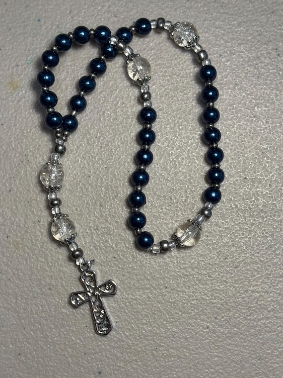 Midnight Prayer Handmade Anglican Rosary, Prayer Beads