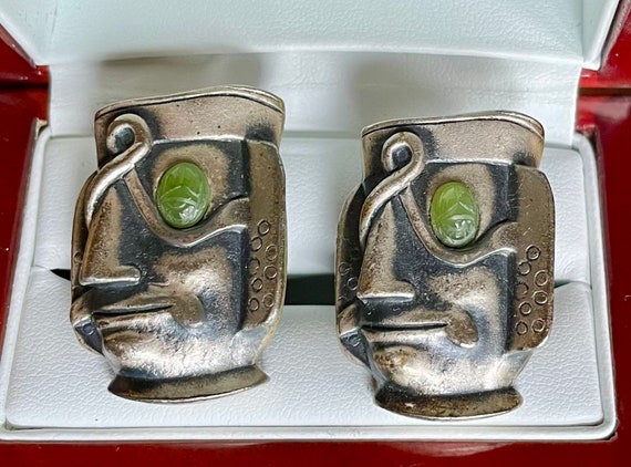 Original Vintage SWANK Grand Prix CYCLOPS Cufflin… - image 1