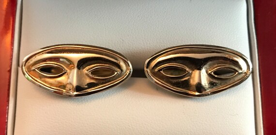 Vintage Mani Figh Theatrical Masquerade Mask Cuffl