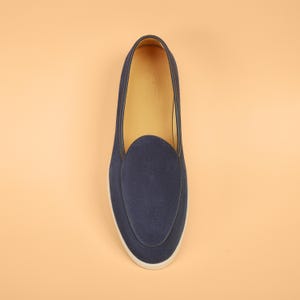 Men’s Suede Loafers with Matching Belt Set – Luxury Casual Slip-On Shoes – Designer Style Comfortable Summer Loafers – Gift for Him afbeelding 7