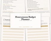 Newlywed Honeymoon Budget Planner | Wedding Gift Money Tracker (PDF)