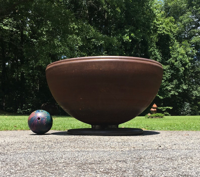 41 inch Deep Bowl Steel Fire Pit Inset Edge Deep Fire Pit | Etsy