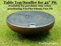 Snuffer/Cover/Top for 42" Fire Pit - Shipped with fire pit only