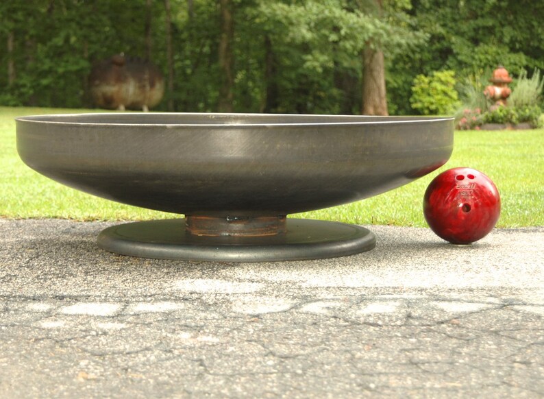 Fire Pit New 48 Inch Shallow Low Rider Pedestal Base Image 0