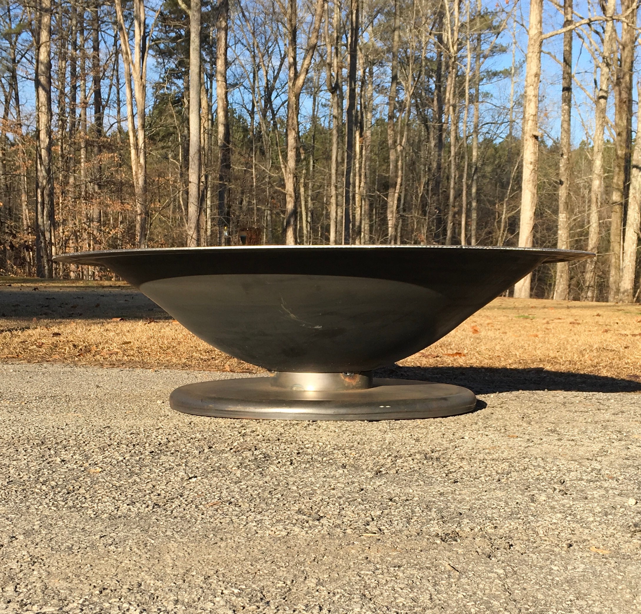 NEW 46 Inch Syrup Kettle Style Steel Fire Pit With 4 Inch Etsy