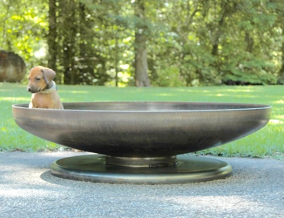 42 Inch Shallow Depth Steel Fire Pit, 29 Inch Fire Pit Bowl