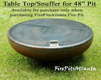 Snuffer/Cover for either syrup pit or 48" Fire Pit - Shipped with fire pit only