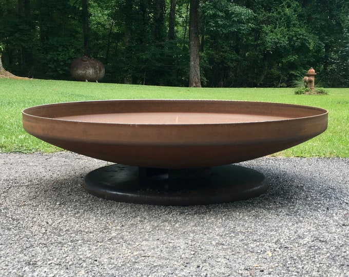 48 inch Shallow Depth Steel Fire Pit - Custom Fire Pit - Outdoor Fire Pit - Metal Fire Pit