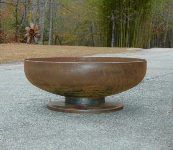 36 Inch Steel Fire Pit Custom Fire Pit Outdoor Fire Pit Etsy