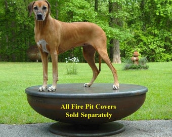 42 inch Medium Depth Steel Fire Pit - Custom Fire Pit - Outdoor Fire Pit - Metal Fire Pit