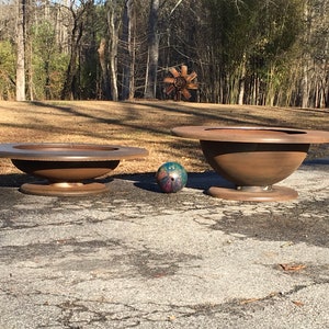 54 Inch Table Top Fire Pit with 41&quot; Bowl and 8&quot; Surround - Fire Pit Table - Outdoor Fire Pit