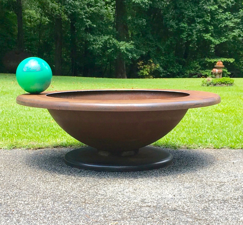 48 Inch Fire Pit Table Top Pedestal Base With 36 Bowl Etsy