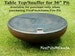 Snuffer/Cover/Table Top for 36' Firepit - Shipped with fire pit only 