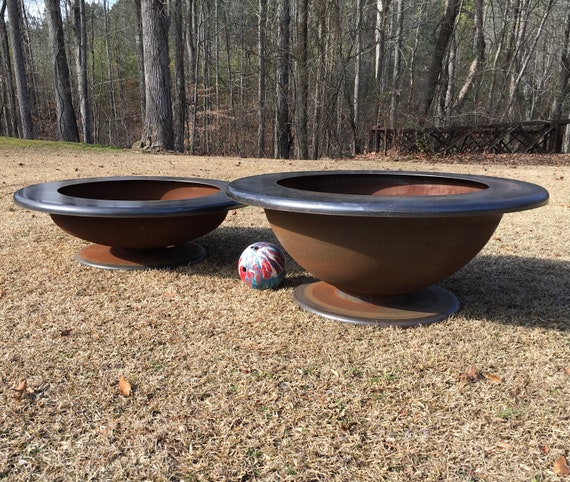 48 Inch Table Top Fire Pit With 36 Bowl And 7 Etsy