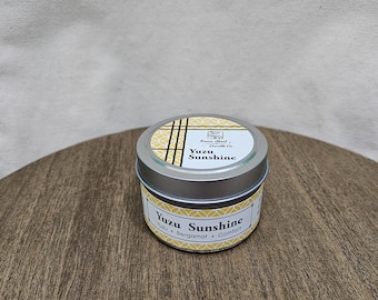 Yuzu Sunshine, Japan Inspired Soy Candle, 3 oz Tin