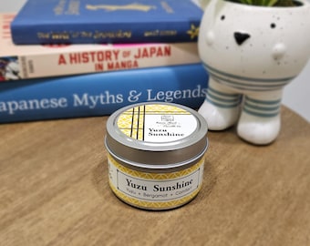 Yuzu Sunshine, Japan Inspired Soy Candle, 3 oz Travel Tin