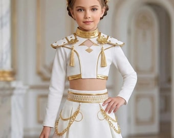 New Kids Clothes K-POP Rumi Cosplay Girls Clothing Sets Mira 3Pcs suit