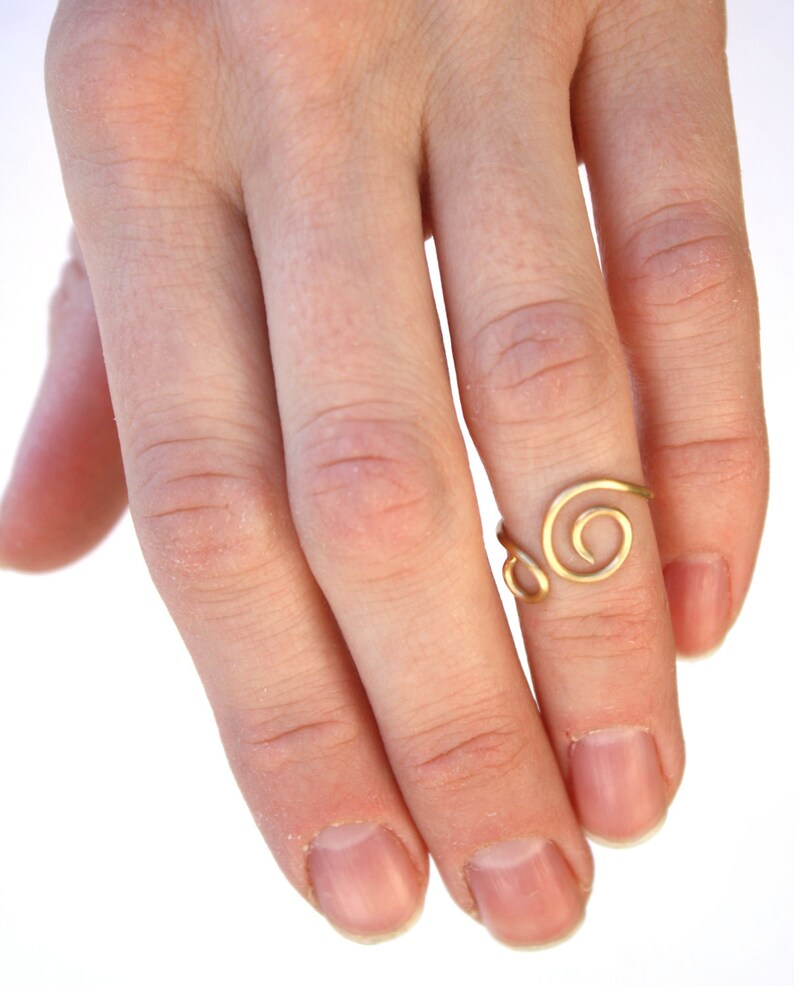 Feminine Delicate 14K Gold Knuckle Ring Jewelry Accessory Etsy