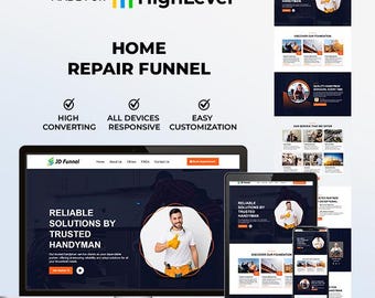 GHL Handyman Funnel | Go High Level Maintenance Landing Page | Lead Generation Booking Page