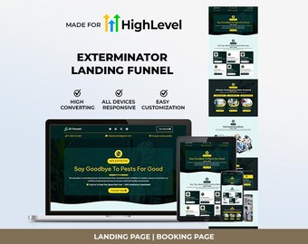 Pest Control Landing Page | HighLevel Exterminator Funnel (Responsive)