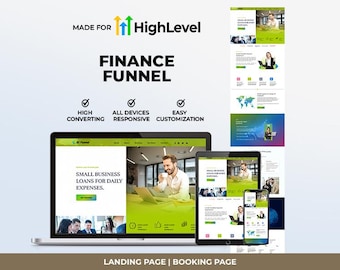 Go High Level Finance Funnel | Lead Generation Booking Page Template
