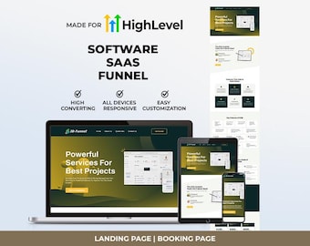 GHL SAAS Funnel | Go High Level Software Solution Landing Page | Lead Generation Booking Page