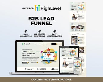 GHL Lead Generation Funnel | High Conversion Sales Landing Page for Client Bookings | Go High Level B2B Lead Capture & Customer Acquisition