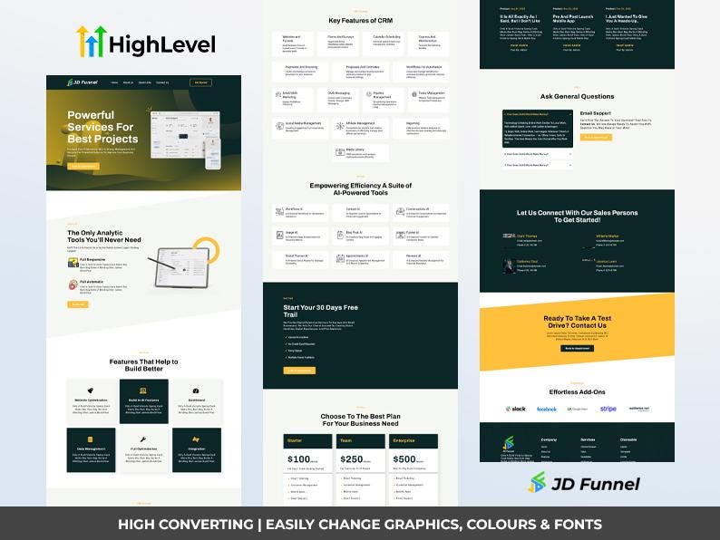 GHL SAAS Funnel | Go High Level Software Solution Landing Page | Lead ...