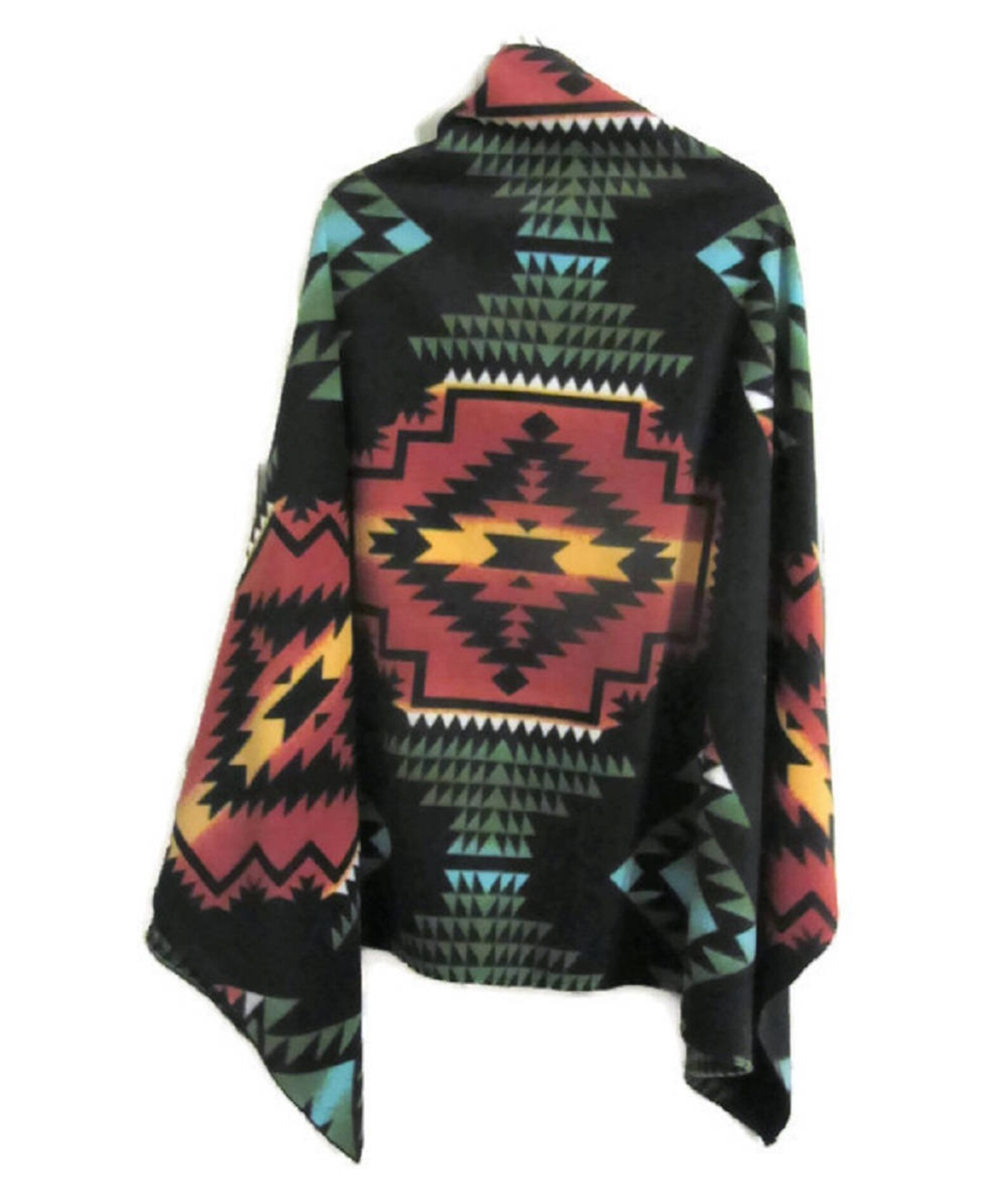Black Panther Style Blanket Poncho Shawl Women's Cape | Etsy