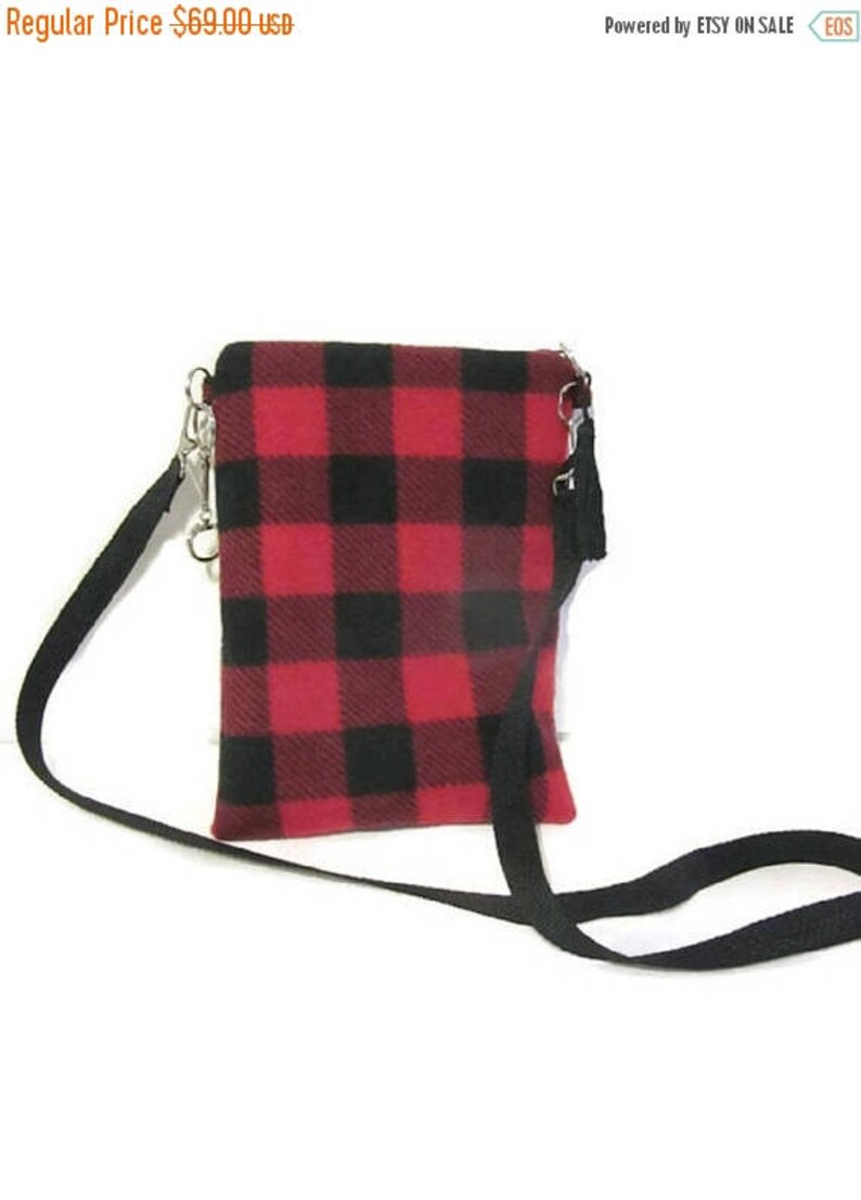 buffalo plaid crossbody