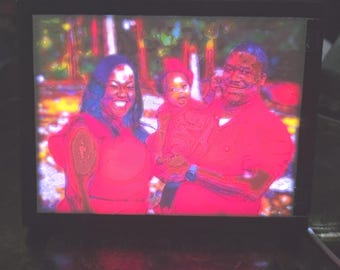 Custom Lithophane Photo Frame with Dimmable Light (On/Off Switch)