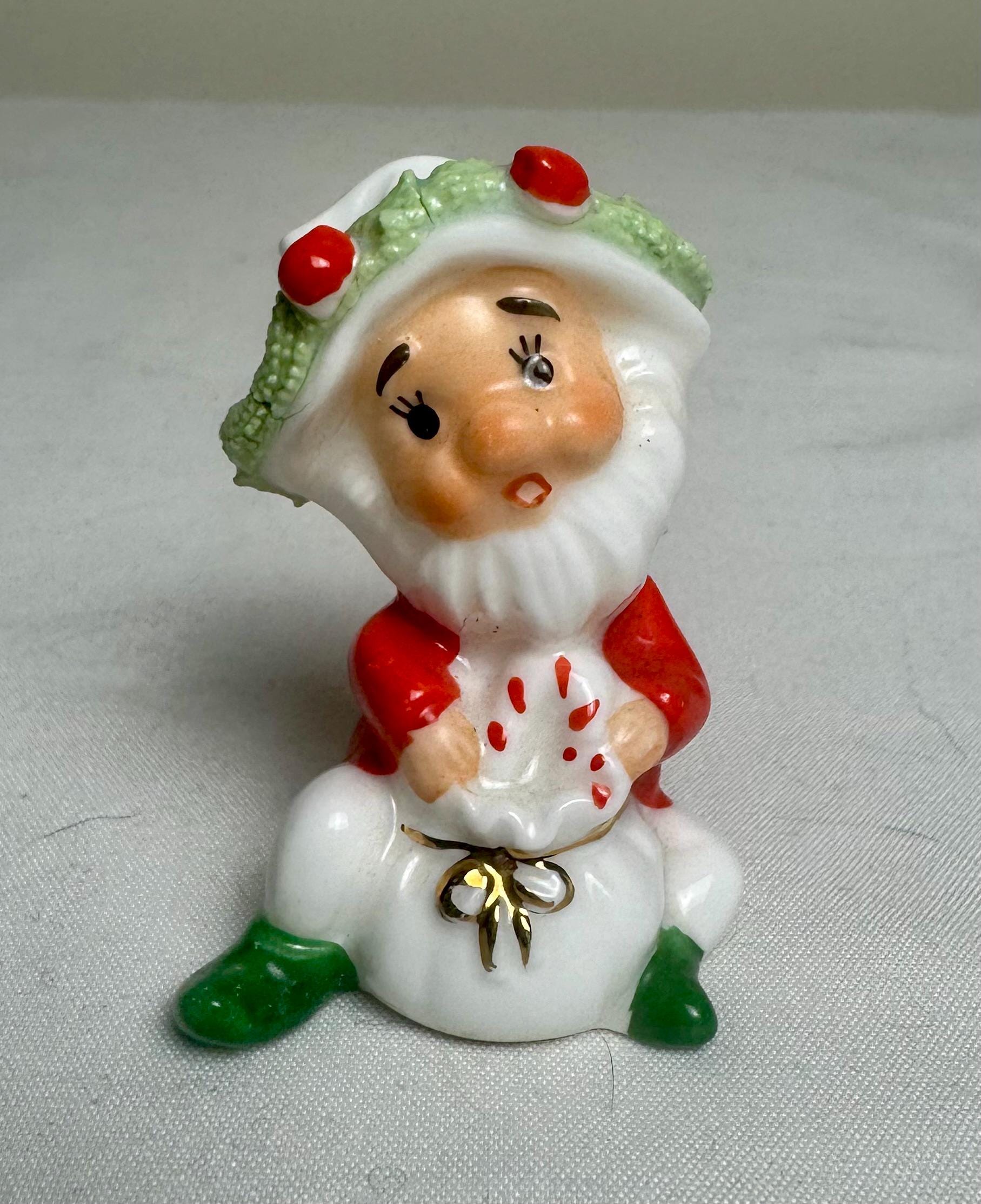 Vintage Miniature Ceramic Santa Japan - Etsy