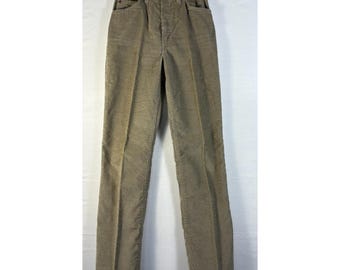 Pantaloni Levi's in velluto a coste da donna, color cuoio, anni '80, Made in USA, vintage, 26x32