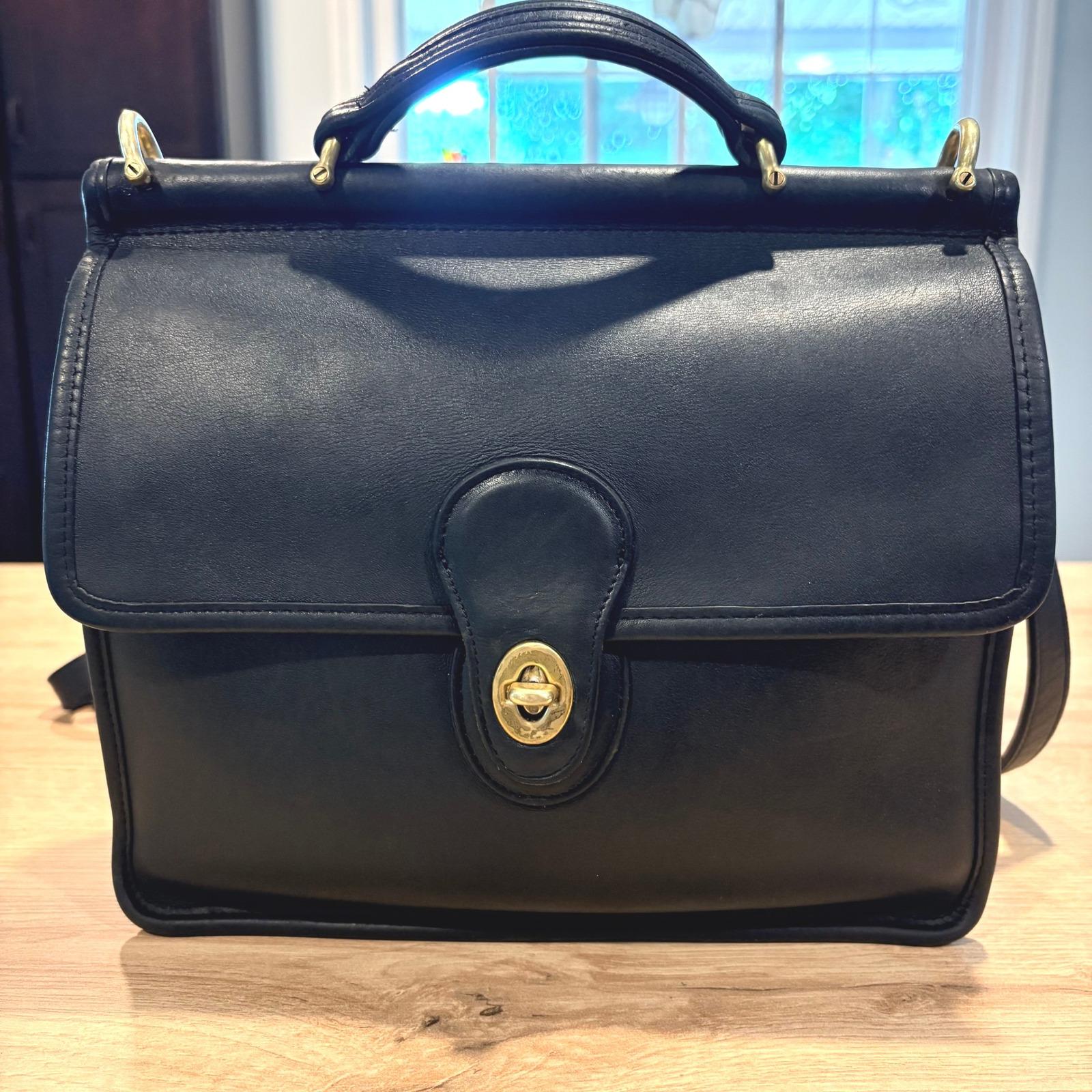 Vintage coach black leather crossbody bag - Etsy 日本