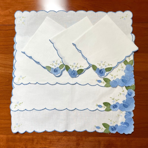 Blue and White Placemats Etsy