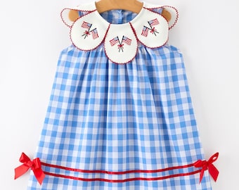 4th of July Petal collar Dress