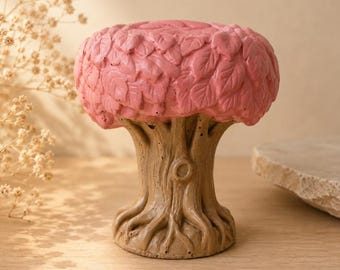 Handcrafted Concrete Tree Planter | Whimsical Nature Decor, Succulent Pot