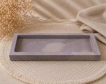 Concrete Altar Tray | Minimalist Desk Organizer | Meditation Tray | Boho Coffee Table Decor