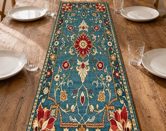 Classic Table Runner, Elegant Dining Table Decor, Timeless Home Accent, Custom Size