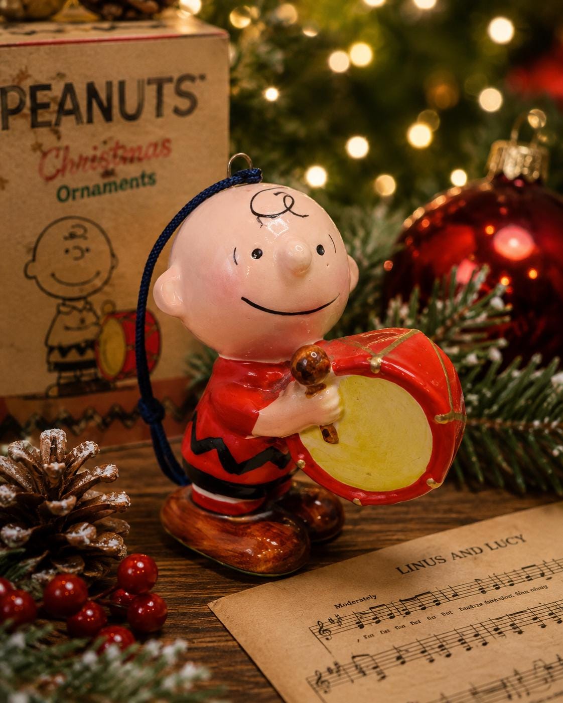 Vintage Christmas Ornaments Peanuts 1970s - Etsy