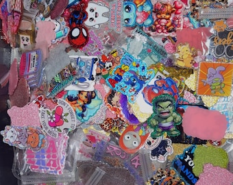 100 Random Mix of acyrlic flatbacks