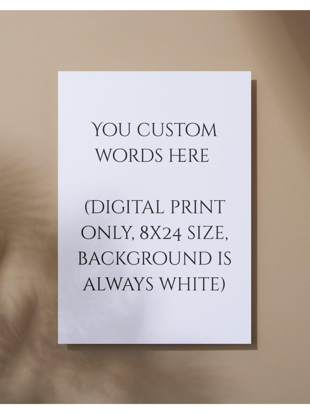 CUSTOM TEXT Digital Printable Poster, Custom Words, Custom Quote ...