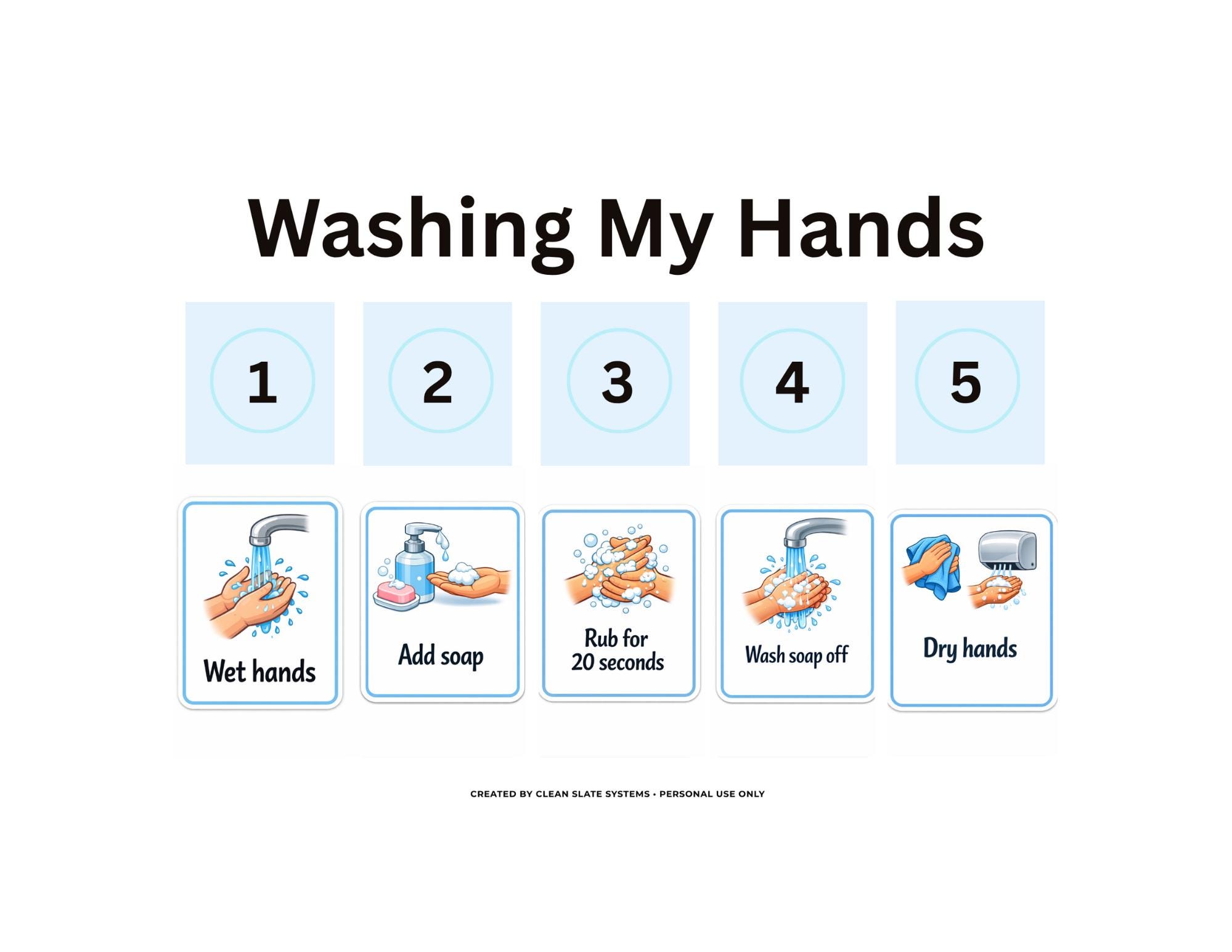 Visual Routune Chart Sen Hygiene Routine Chart for Kids | Visual Checklist | Autism SEN ...