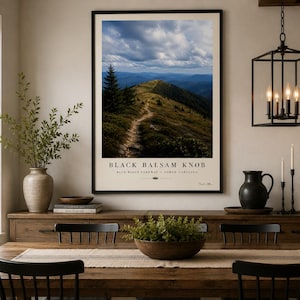 Black Balsam Knob Fine Art Print, Blue Ridge Parkway Wall Art, North Carolina Mountain Photography, Cabin Decor, Gallery Landscape Poster