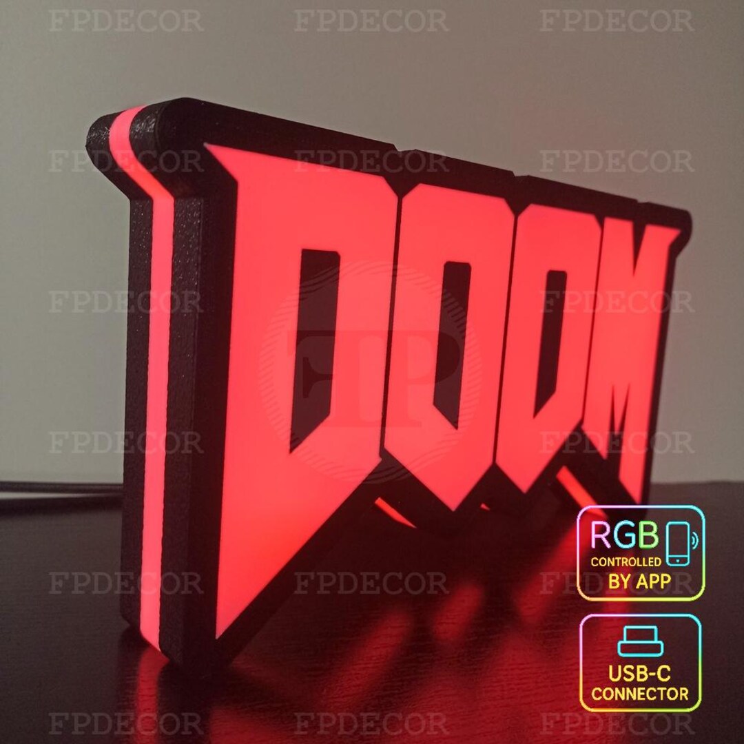 Underworld RGB Light Box – Dark Aesthetic Gaming Lamp, Demonic Theme ...