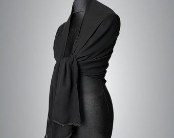 black evening shawls